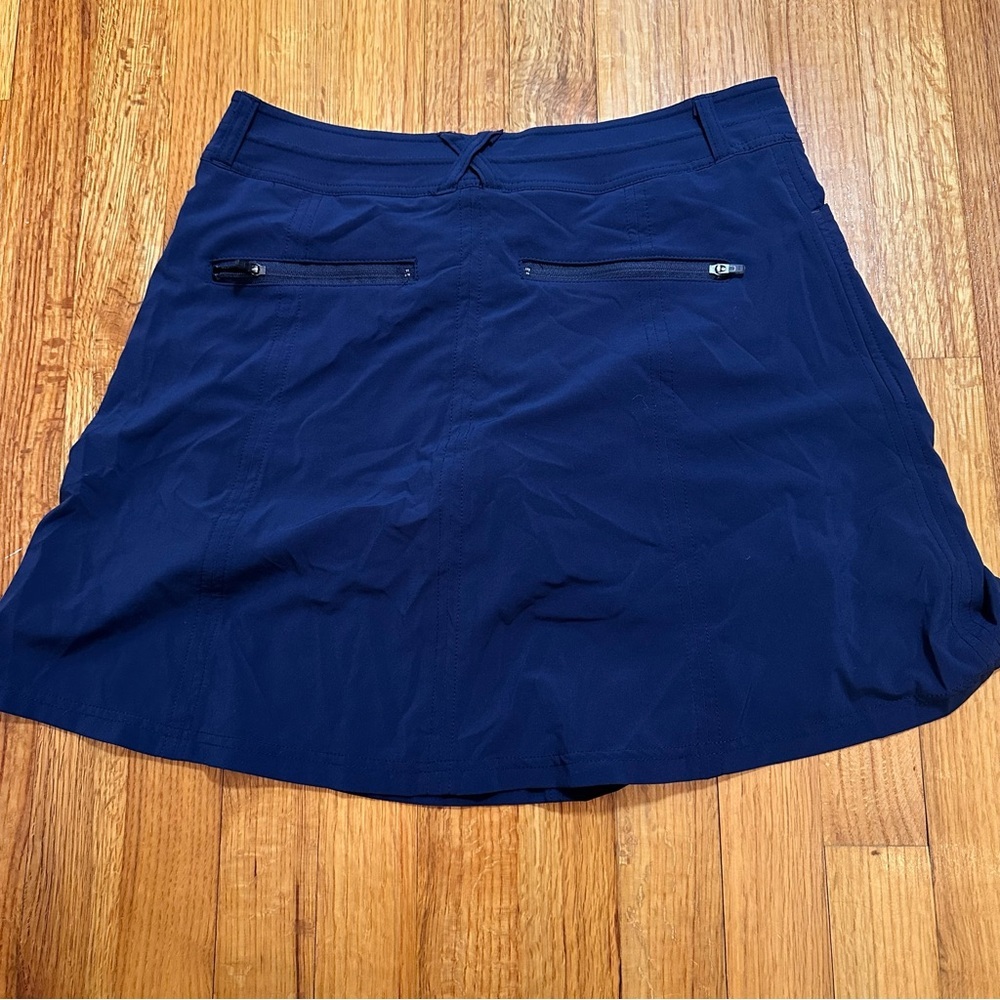 LL Bean Size 4 Navy Blue Run About Skort Skirt Hiking Golf Active Outdoors (#2) - Picture 9 of 9